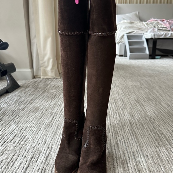 Michael Kors suede boots size 7 - Picture 4 of 6